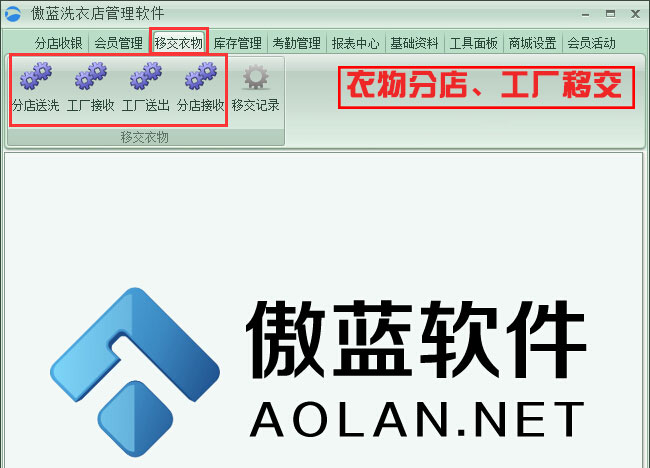 衣物分店、工廠移交